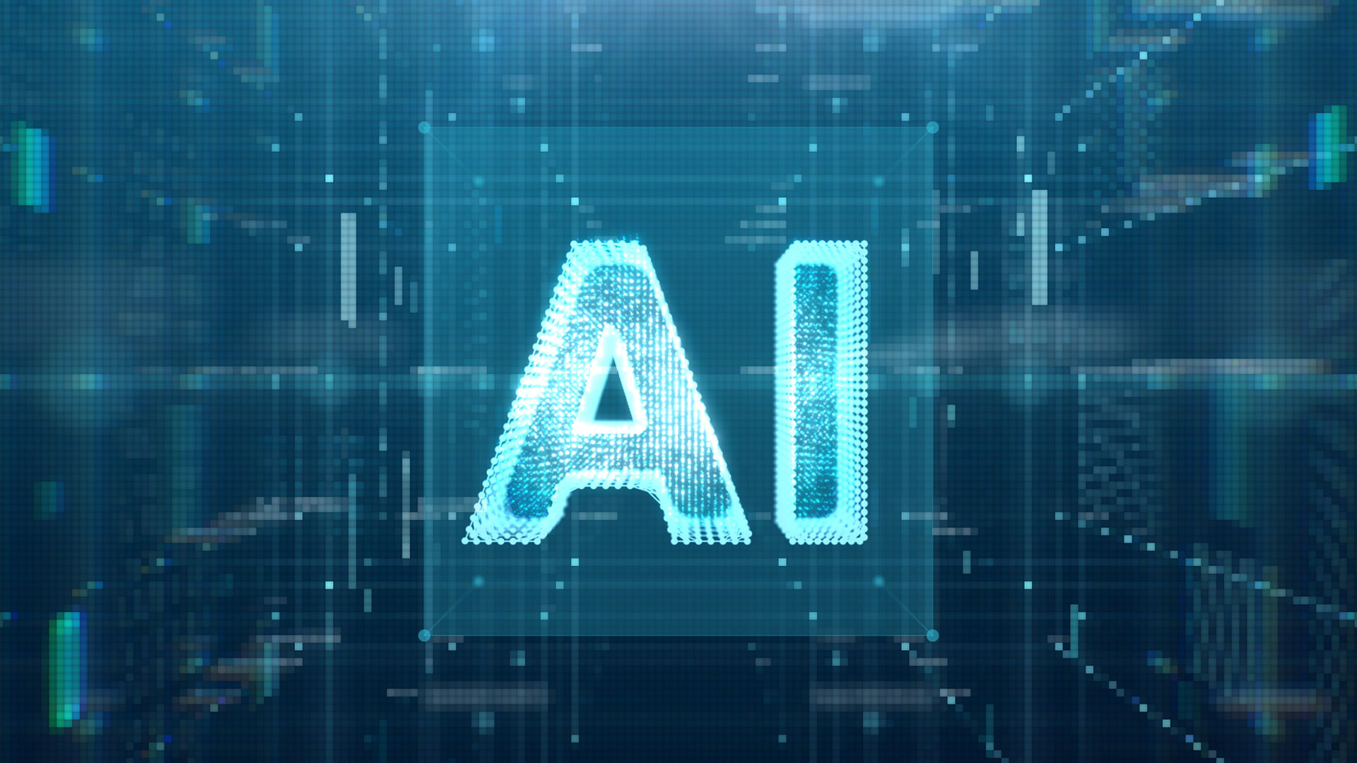 Digital representation of AI in a computer generated scene