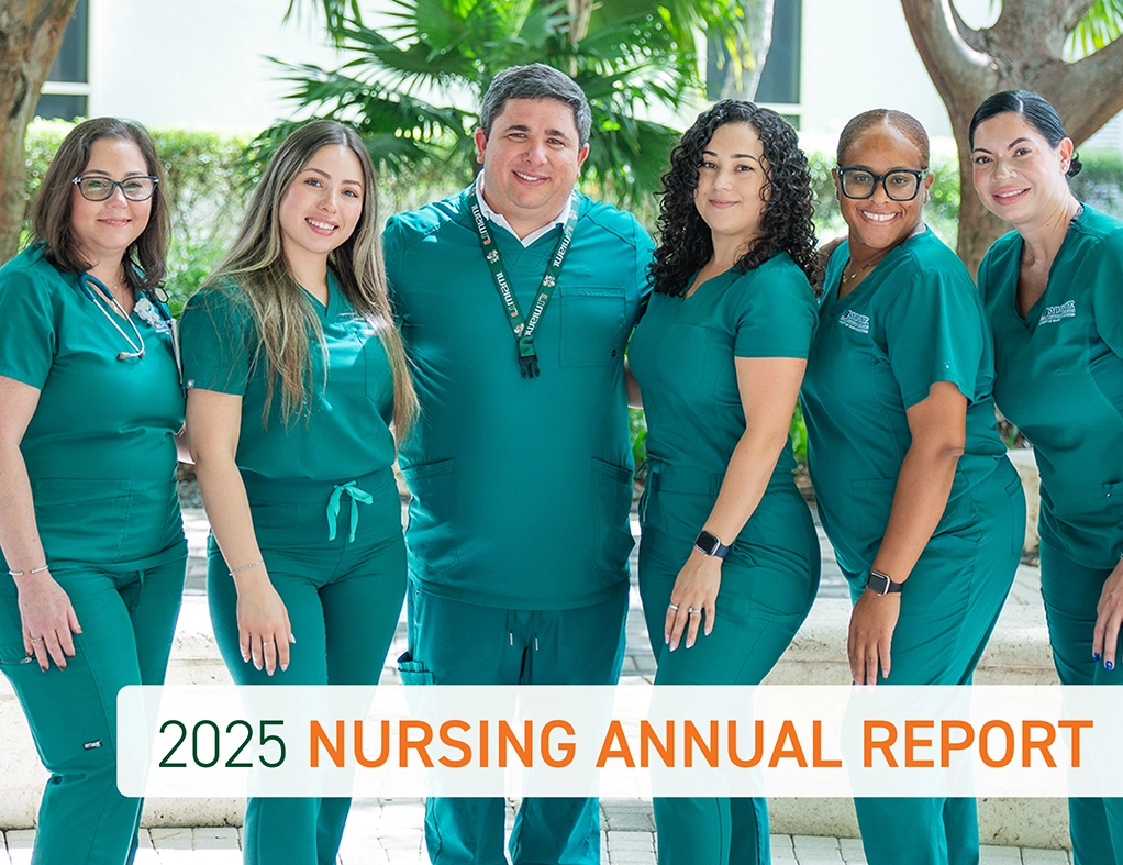 Nurses collaborating with care teams at UHealth